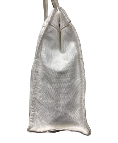 HERMES（エルメス）HERMES (エルメス) キャンバストートバッグ ホワイトの古着・服飾アイテム