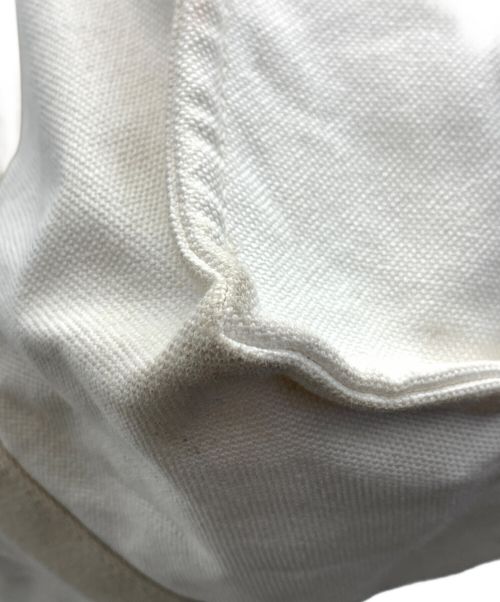 HERMES（エルメス）HERMES (エルメス) キャンバストートバッグ ホワイトの古着・服飾アイテム