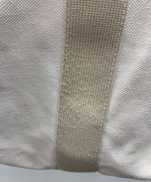 HERMES（エルメス）HERMES (エルメス) キャンバストートバッグ ホワイトの古着・服飾アイテム