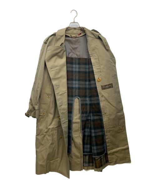 D'URBAN（ダーバン）D'URBAN (ダーバン) ライナー付トレンチコート 玉虫色 サイズ:92-A-5の古着・服飾アイテム