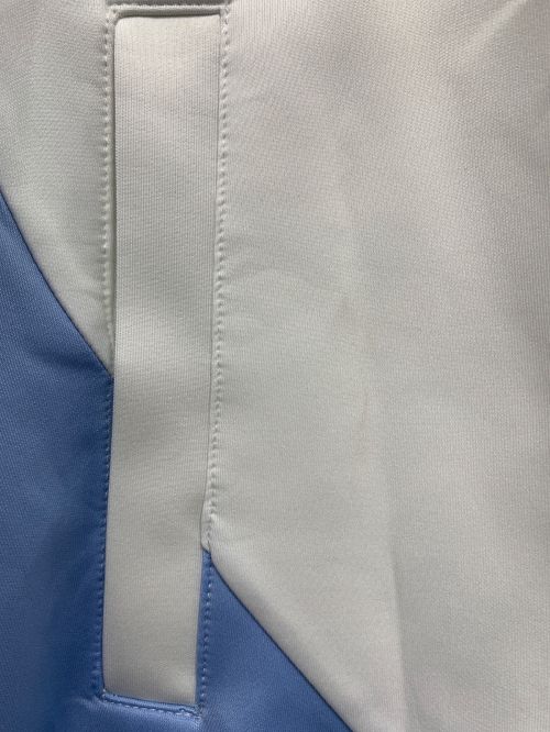 REFLEM（レフレム）REFLEM (レフレム) ビッグアーチ切替ハイネックジャージパーカー スカイブルー×ホワイト サイズ:FREEの古着・服飾アイテム