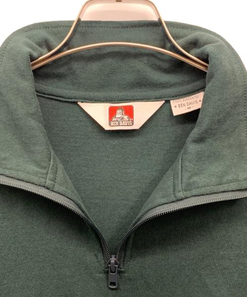 BEN DAVIS（ベンデイビス）BEN DAVIS (ベンデイビス) ハーフジップシャツ グリーン サイズ:Mの古着・服飾アイテム