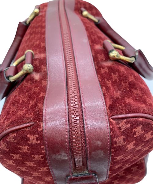 CELINE（セリーヌ）CELINE (セリーヌ) ミニボストンバッグ レッドの古着・服飾アイテム