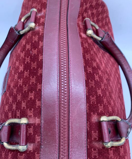 CELINE（セリーヌ）CELINE (セリーヌ) ミニボストンバッグ レッドの古着・服飾アイテム