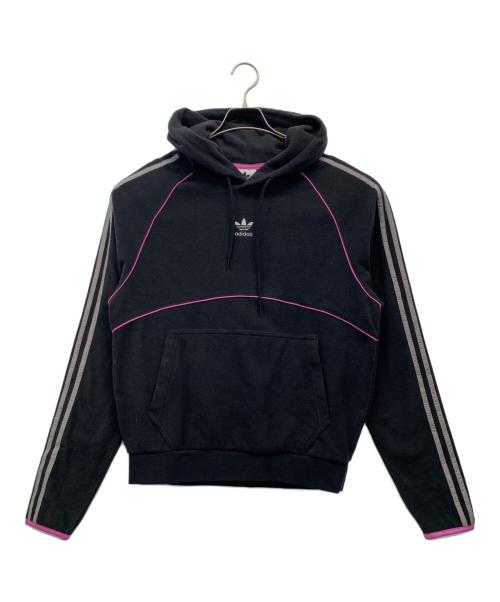 adidas Originals（アディダスオリジナル）adidas originals (アディダスオリジナル) フリースプルパーカー ブラック サイズ:Sの古着・服飾アイテム