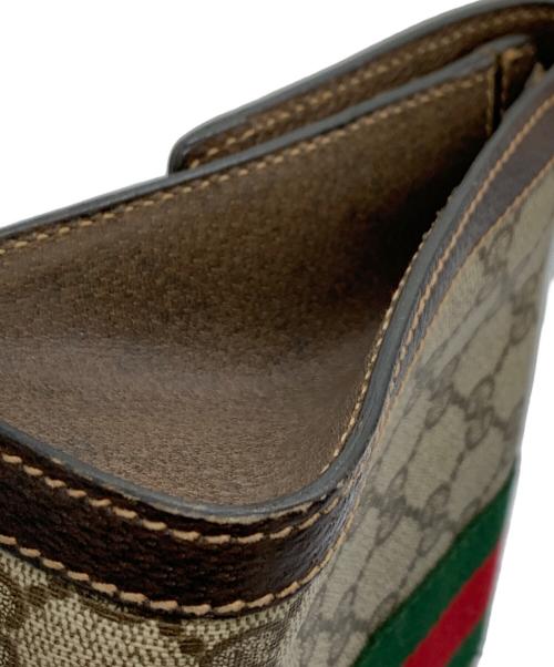 GUCCI（グッチ）GUCCI (グッチ) クラッチバッグ ブラウン×ベージュの古着・服飾アイテム