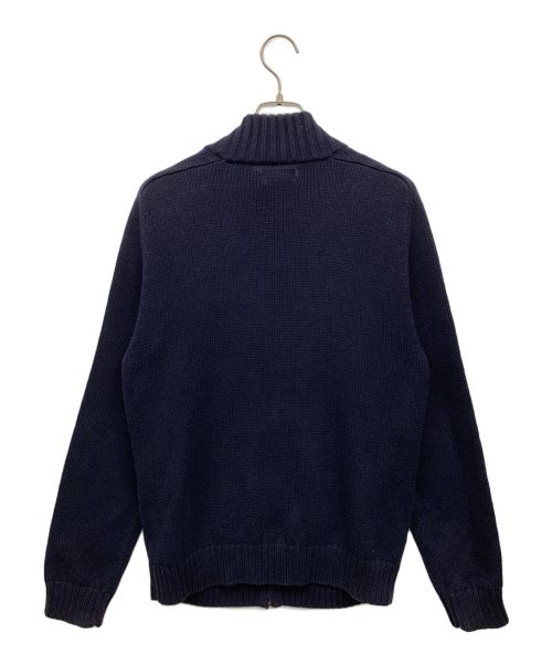 POLO RALPH LAUREN（ポロ・ラルフローレン）POLO RALPH LAUREN (ポロ・ラルフローレン) ジップアップニット ネイビー サイズ:XLの古着・服飾アイテム