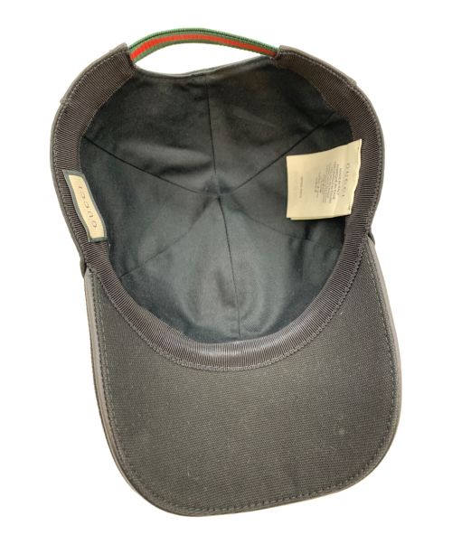 GUCCI（グッチ）GUCCI (グッチ) キャップ ブラックの古着・服飾アイテム