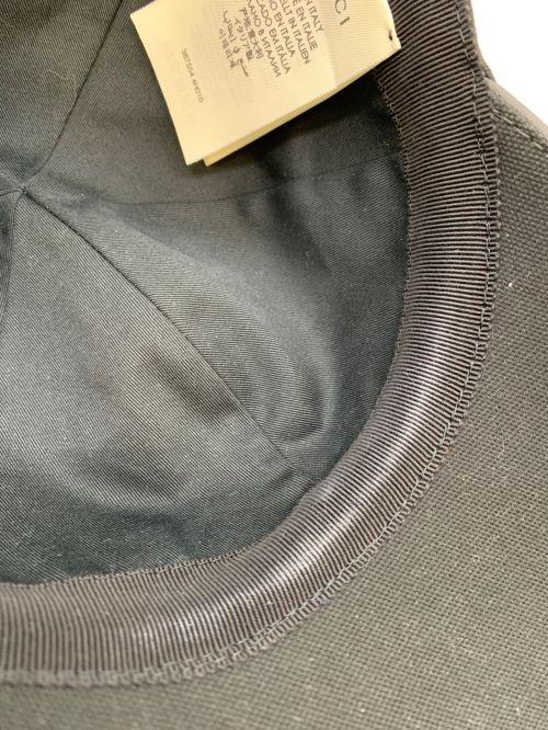 GUCCI（グッチ）GUCCI (グッチ) キャップ ブラックの古着・服飾アイテム