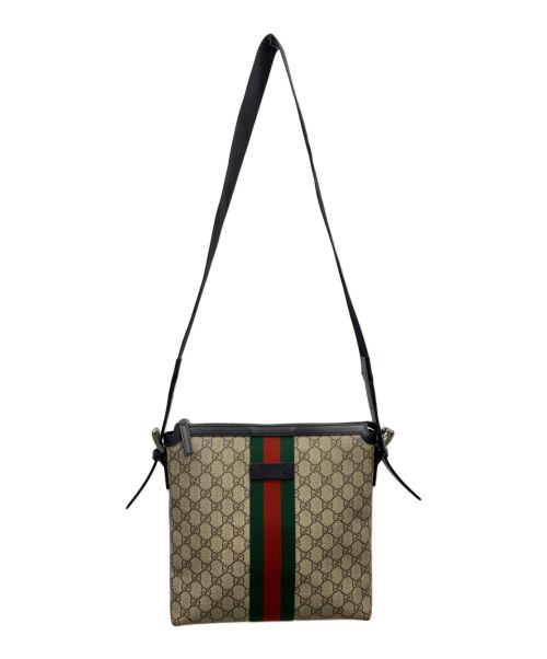 GUCCI（グッチ）GUCCI (グッチ) ショルダーバッグ ベージュ×ブラックの古着・服飾アイテム