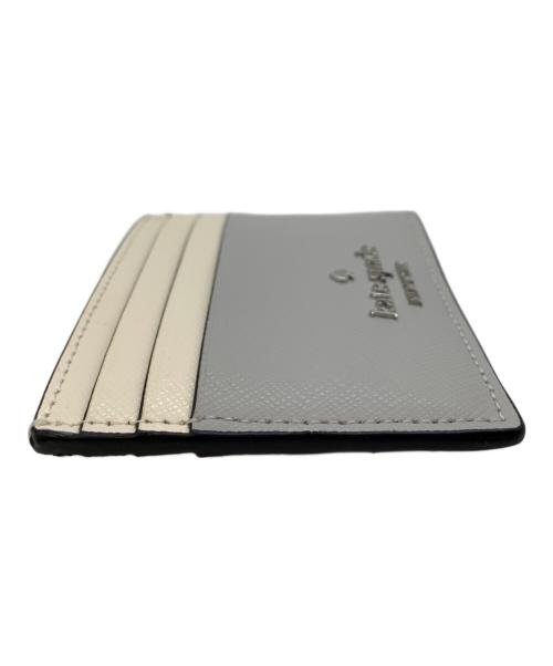 Kate Spade（ケイトスペード）Kate Spade (ケイトスペード) カードケース グレー×アイボリーの古着・服飾アイテム