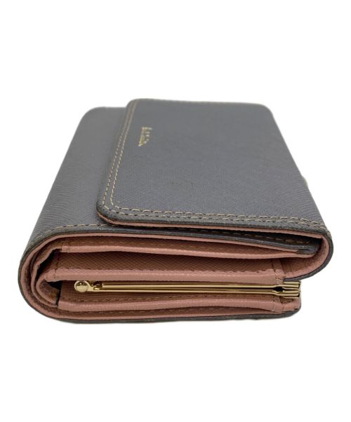 PAUL SMITH（ポールスミス）Paul Smith (ポールスミス) 3つ折り財布 グレー×ピンクの古着・服飾アイテム