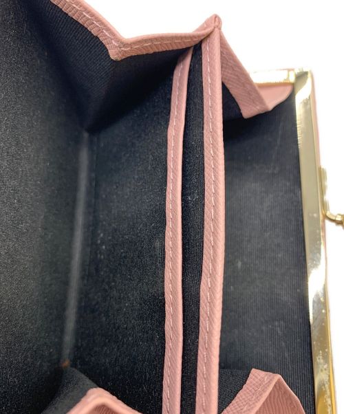 PAUL SMITH（ポールスミス）Paul Smith (ポールスミス) 3つ折り財布 グレー×ピンクの古着・服飾アイテム