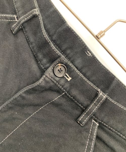 COMME des GARCONS SHIRT（コムデギャルソンシャツ）COMME des GARCONS SHIRT (コムデギャルソンシャツ) スウェードパンツ ブラック サイズ:XSの古着・服飾アイテム