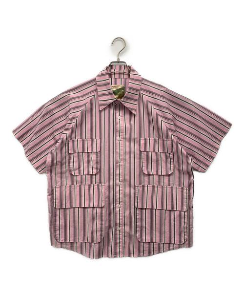 B.BALLSY（ボールジーブラザーズ）B.BALLSY (ボールジーブラザーズ) 半袖シャツ ピンク サイズ:Mの古着・服飾アイテム