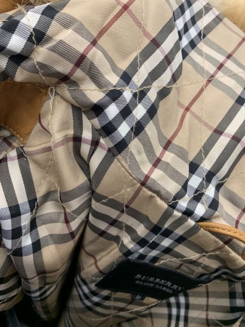 BURBERRY BLACK LABEL（バーバリーブラックレーベル）BURBERRY BLACK LABEL (バーバリーブラックレーベル) レザーコート キャラメル サイズ:Mの古着・服飾アイテム