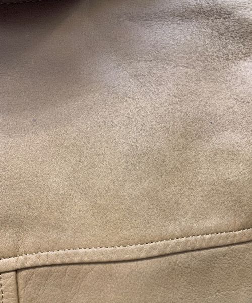 BURBERRY BLACK LABEL（バーバリーブラックレーベル）BURBERRY BLACK LABEL (バーバリーブラックレーベル) レザーコート キャラメル サイズ:Mの古着・服飾アイテム