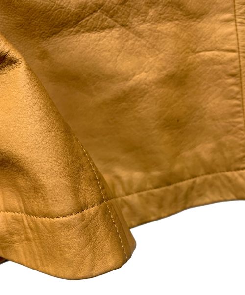 BURBERRY BLACK LABEL（バーバリーブラックレーベル）BURBERRY BLACK LABEL (バーバリーブラックレーベル) レザーコート キャラメル サイズ:Mの古着・服飾アイテム