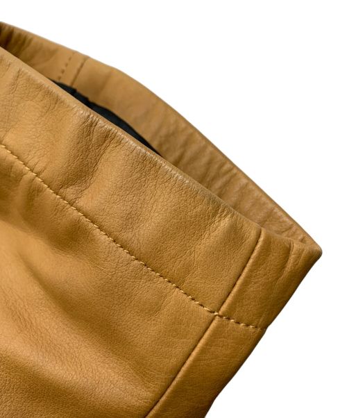 BURBERRY BLACK LABEL（バーバリーブラックレーベル）BURBERRY BLACK LABEL (バーバリーブラックレーベル) レザーコート キャラメル サイズ:Mの古着・服飾アイテム