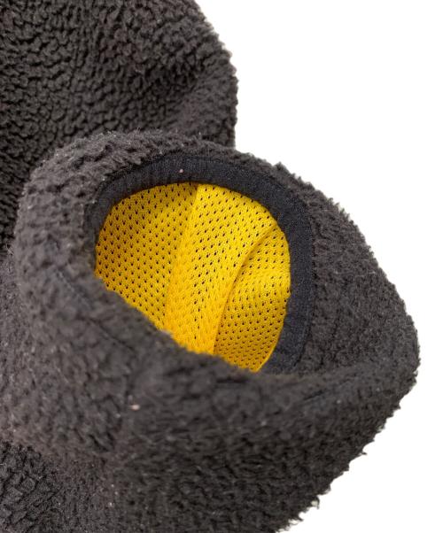 adidas Originals（アディダスオリジナル）adidas originals (アディダスオリジナル) シェルパ ボアフリースジャケット ブラック×イエロー サイズ:Lの古着・服飾アイテム