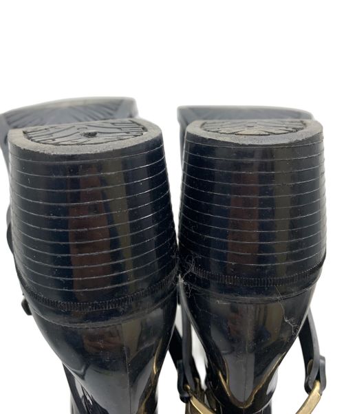 JIMMY CHOO（ジミーチュウ）JIMMY CHOO (ジミーチュウ) レインブーツ ブラック サイズ:37の古着・服飾アイテム
