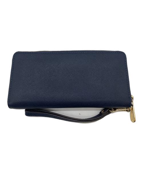 MICHAEL KORS（マイケル・コース）MICHAEL KORS (マイケルコース) 長財布 ネイビーの古着・服飾アイテム
