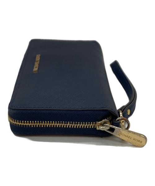 MICHAEL KORS（マイケル・コース）MICHAEL KORS (マイケルコース) 長財布 ネイビーの古着・服飾アイテム