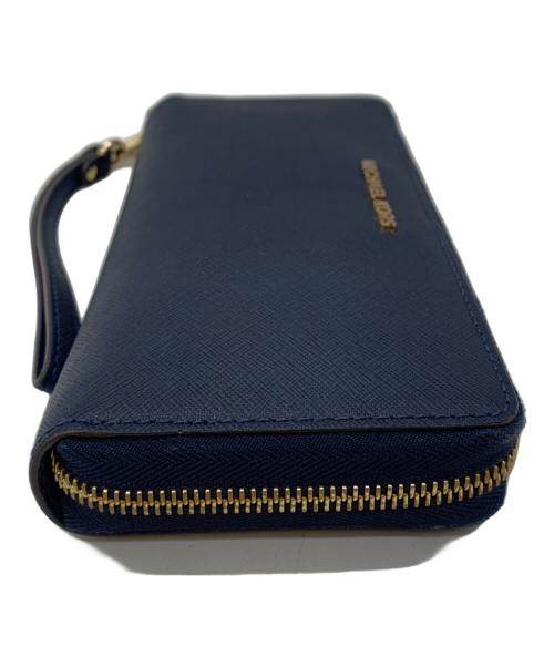 MICHAEL KORS（マイケル・コース）MICHAEL KORS (マイケルコース) 長財布 ネイビーの古着・服飾アイテム