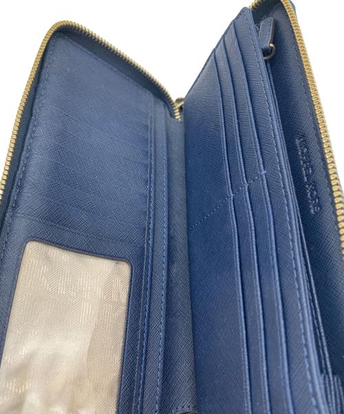 MICHAEL KORS（マイケル・コース）MICHAEL KORS (マイケルコース) 長財布 ネイビーの古着・服飾アイテム