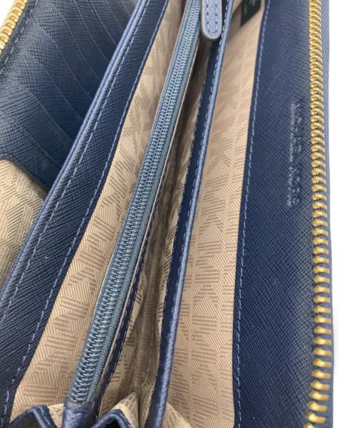 MICHAEL KORS（マイケル・コース）MICHAEL KORS (マイケルコース) 長財布 ネイビーの古着・服飾アイテム