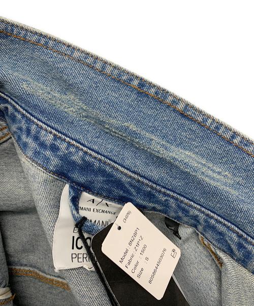 ARMANI EXCHANGE ICON（ARMANI EXCHANGE ICON）ARMANI EXCHANGE ICON (ARMANI EXCHANGE ICON) デニムジャケット スカイブルー サイズ:Sの古着・服飾アイテム
