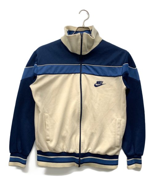 NIKE（ナイキ）NIKE (ナイキ) 70sトラックジャケット アイボリー×ブルー サイズ:Mの古着・服飾アイテム