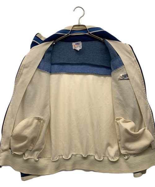 NIKE（ナイキ）NIKE (ナイキ) 70sトラックジャケット アイボリー×ブルー サイズ:Mの古着・服飾アイテム