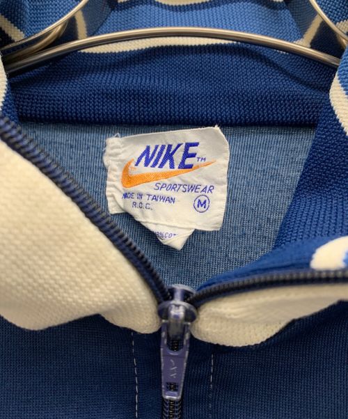 NIKE（ナイキ）NIKE (ナイキ) 70sトラックジャケット アイボリー×ブルー サイズ:Mの古着・服飾アイテム