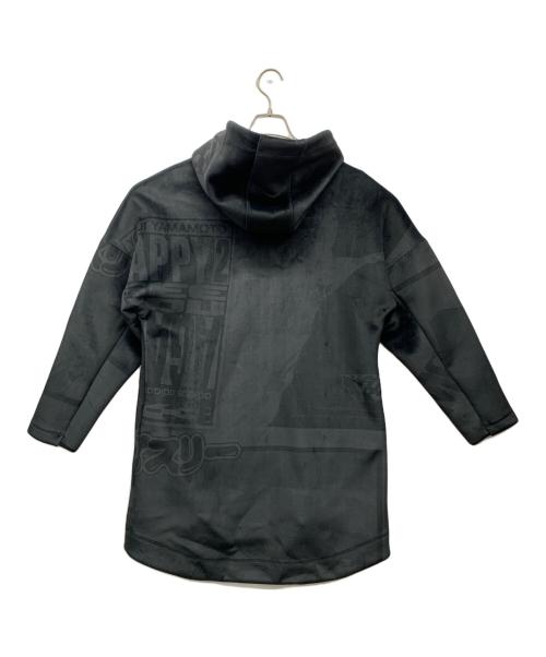 Y-3（ワイスリー）Y-3 (ワイスリー) VELVET SPACER ZINE ALLOVER PRINT HOODIE ブラック サイズ:XSの古着・服飾アイテム