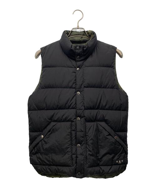 TATRAS（タトラス）TATRAS (タトラス) リバーシブルダウンベスト グリーン×ブラック サイズ:‐の古着・服飾アイテム