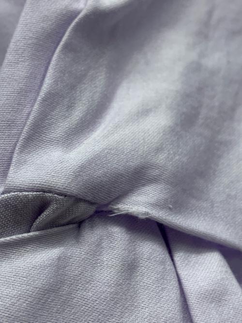 TOMORROW LAND（トゥモローランド）TOMORROW LAND (トゥモローランド) コットンモールスキン バンドカラーシャツワンピース パープル サイズ:36の古着・服飾アイテム