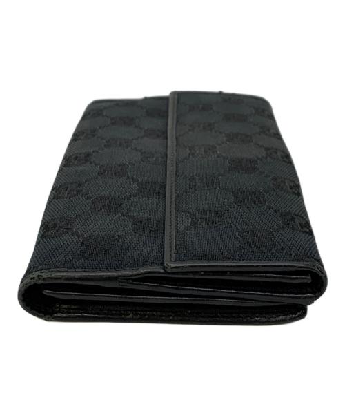 GUCCI（グッチ）GUCCI (グッチ) 長財布 ブラックの古着・服飾アイテム