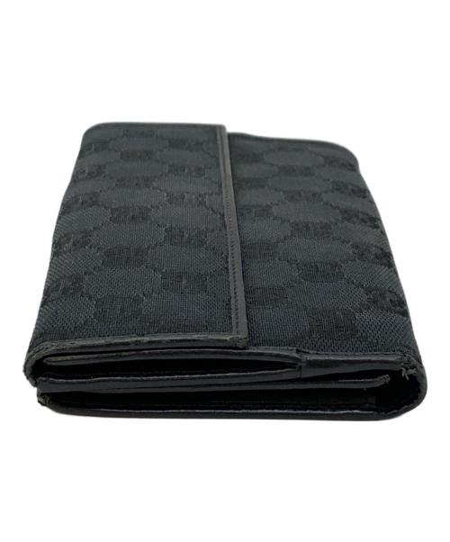 GUCCI（グッチ）GUCCI (グッチ) 長財布 ブラックの古着・服飾アイテム