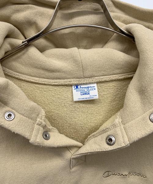 Champion（チャンピオン）Champion (チャンピオン) プルオーバーパーカー ベージュ サイズ:Lの古着・服飾アイテム
