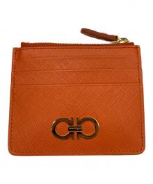 Salvatore Ferragamo（サルヴァトーレ フェラガモ）の古着「カードケース」｜オレンジ