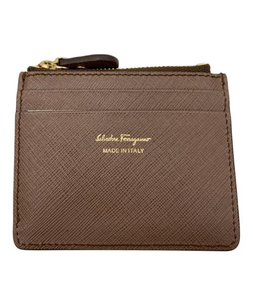Salvatore Ferragamo（サルヴァトーレ フェラガモ）Salvatore Ferragamo (サルヴァトーレ フェラガモ) カードケース ブラウンの古着・服飾アイテム