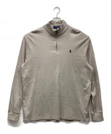POLO RALPH LAUREN（ポロ・ラルフローレン）の古着「ハーフジップスウェット」｜グレー