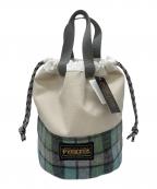 PENDLETONペンドルトン）の古着「巾着型バッグ」｜クリーム×グリーン