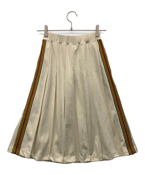 stussy（ステューシー）stussy (ステューシー) ジャージ サイドライン プリーツスカート ホワイト サイズ:XSの古着・服飾アイテム