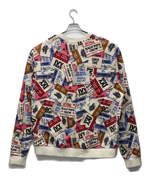 adidas（アディダス）adidas (アディダス) Ivy Park (アイヴィーパーク) スキータグクルーオーバーサイズスウェット ホワイト サイズ:2XOの古着・服飾アイテム