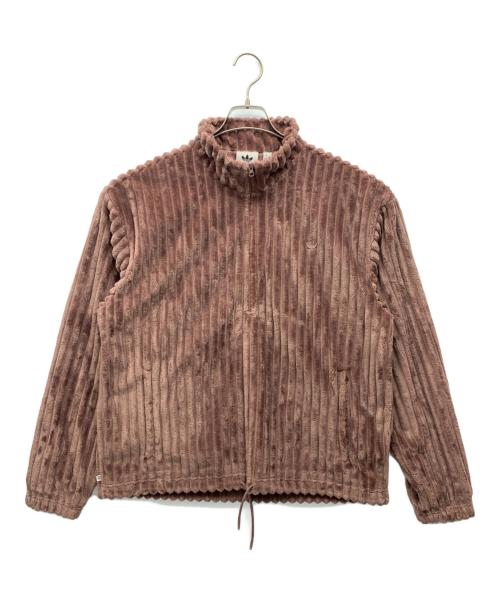 adidas Originals（アディダスオリジナル）adidas originals (アディダスオリジナル) コンテンポ 3D ハーフ ジップ タートルネック スウェット パープル サイズ:Lの古着・服飾アイテム