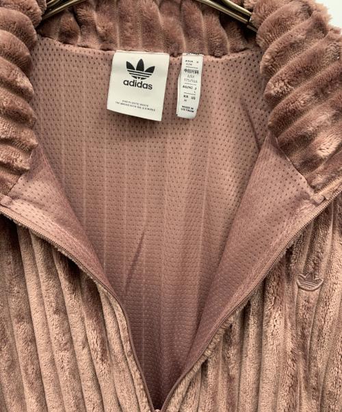 adidas Originals（アディダスオリジナル）adidas originals (アディダスオリジナル) コンテンポ 3D ハーフ ジップ タートルネック スウェット パープル サイズ:Lの古着・服飾アイテム