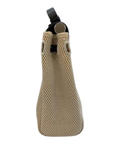 HERMES（エルメス）HERMES (エルメス) ハンドバッグ ベージュ×ブラックの古着・服飾アイテム