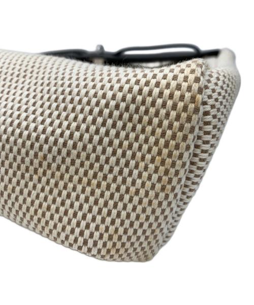 HERMES（エルメス）HERMES (エルメス) ハンドバッグ ベージュ×ブラックの古着・服飾アイテム